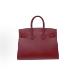 HERMES Birkin 25 Gold buckle Platinum handbag 25 Women\'s Edition 55 Rouge H Hermes Red